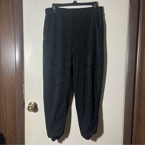 Athleta Brooklyn Lined Camo Jogger Size 8 Pants Black Gray Womens Pockets
